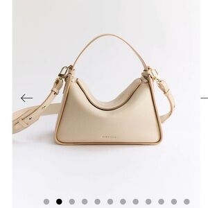 The Horse shoulder Bag - Clementine in Oat and Silver